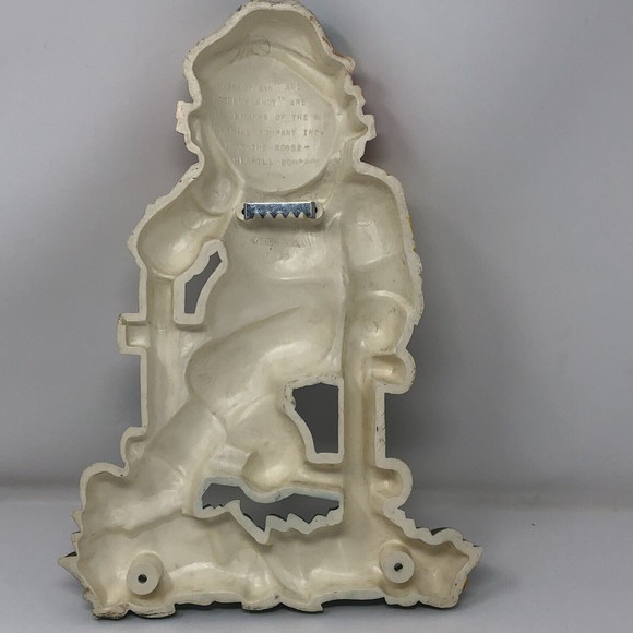 1977 Raggedy Andy Wall Art Hanging Bobbs-Merrill Company plastic 12" x 8" - Picture 6 of 12